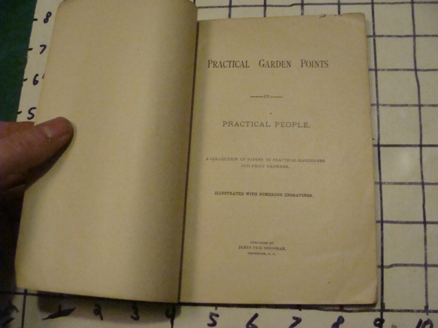 PRACTICAL GARDEN POINTS by practical people w illustrations, 108pgs Undated OLD