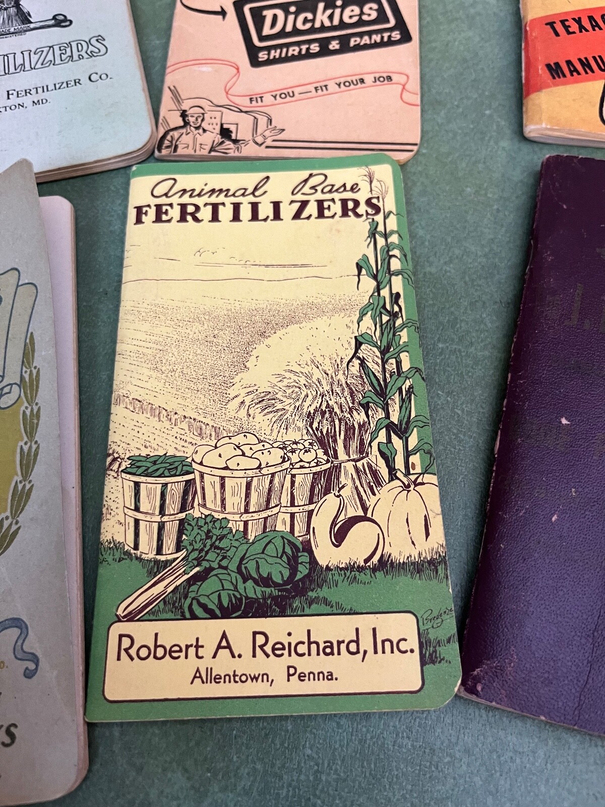 Lot Of Farmers Pocket Note Books Dickies Texaco Tygert Scotts Allentown PA