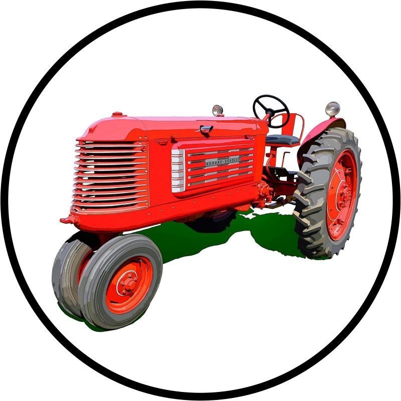 Graham Bradley Tractor NEW Metal Sign 28&Prime; Dia. Round AMERICAN STEEL