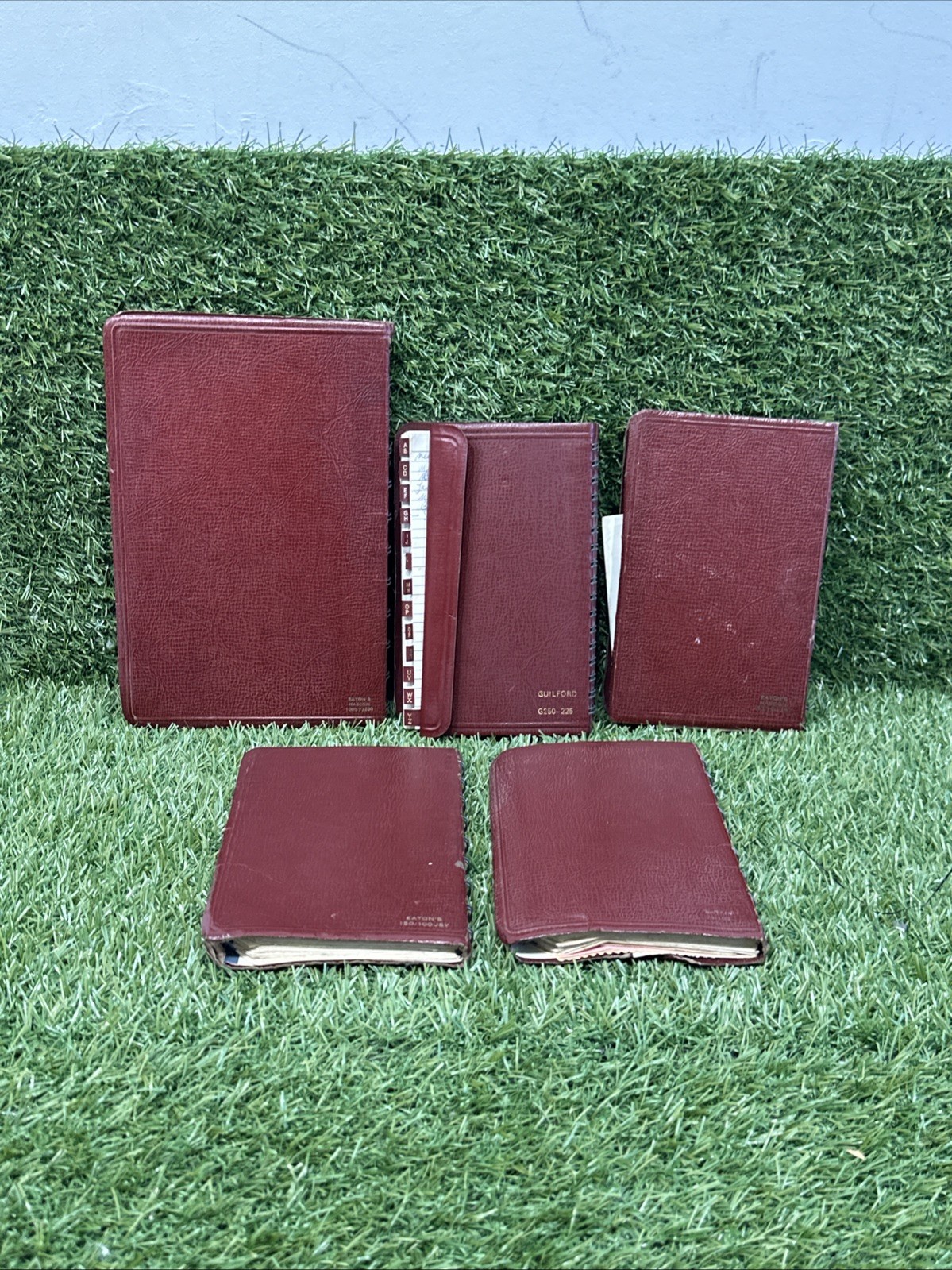 Vintage Notebooks Week at a Glance Weekly-Minder Lot Of 5 Piece 1963-1967 & 1976