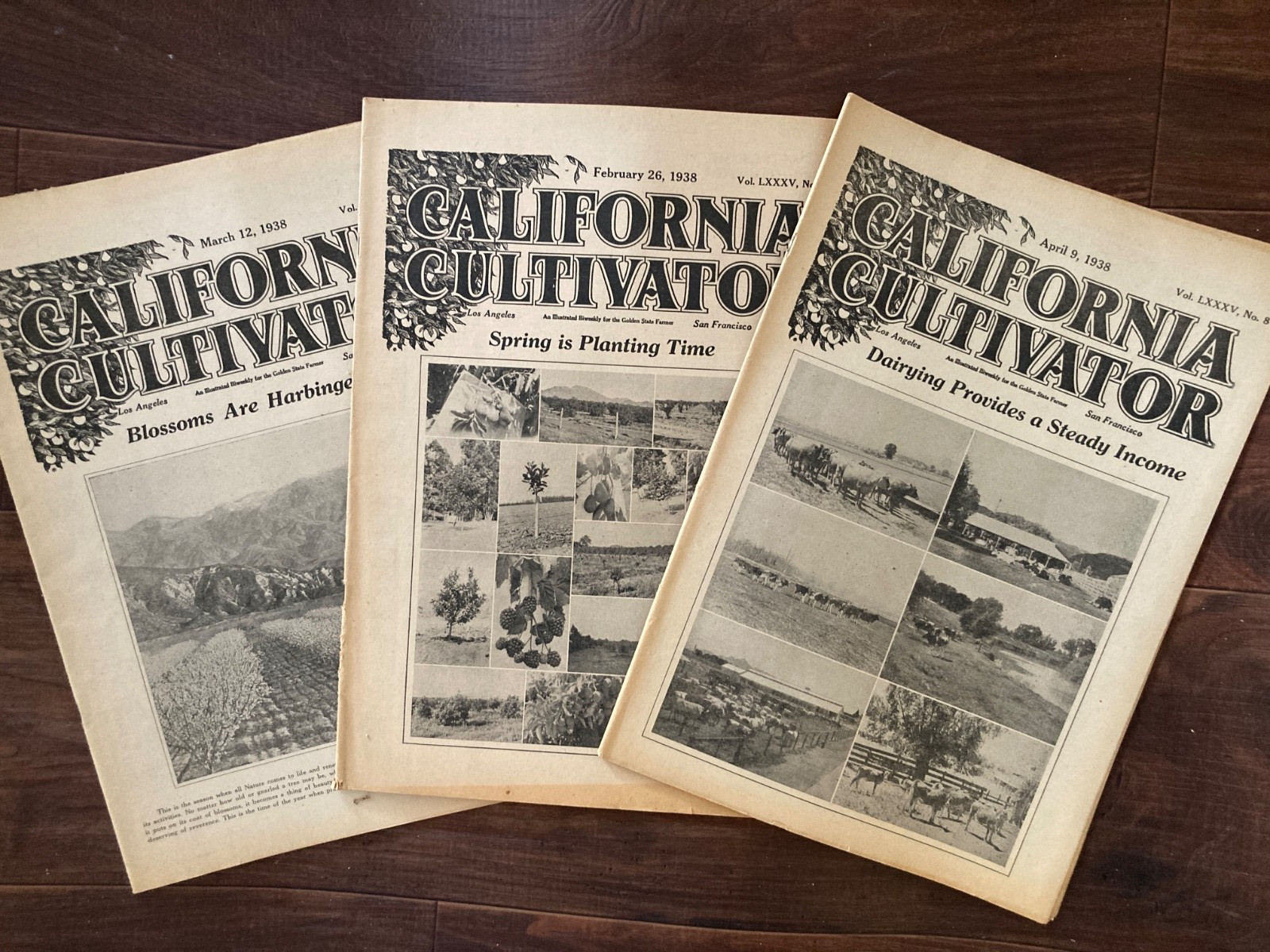 California Cultivator Agricultural Newspaper 1938 Biweekly Lot of 18 VHTF