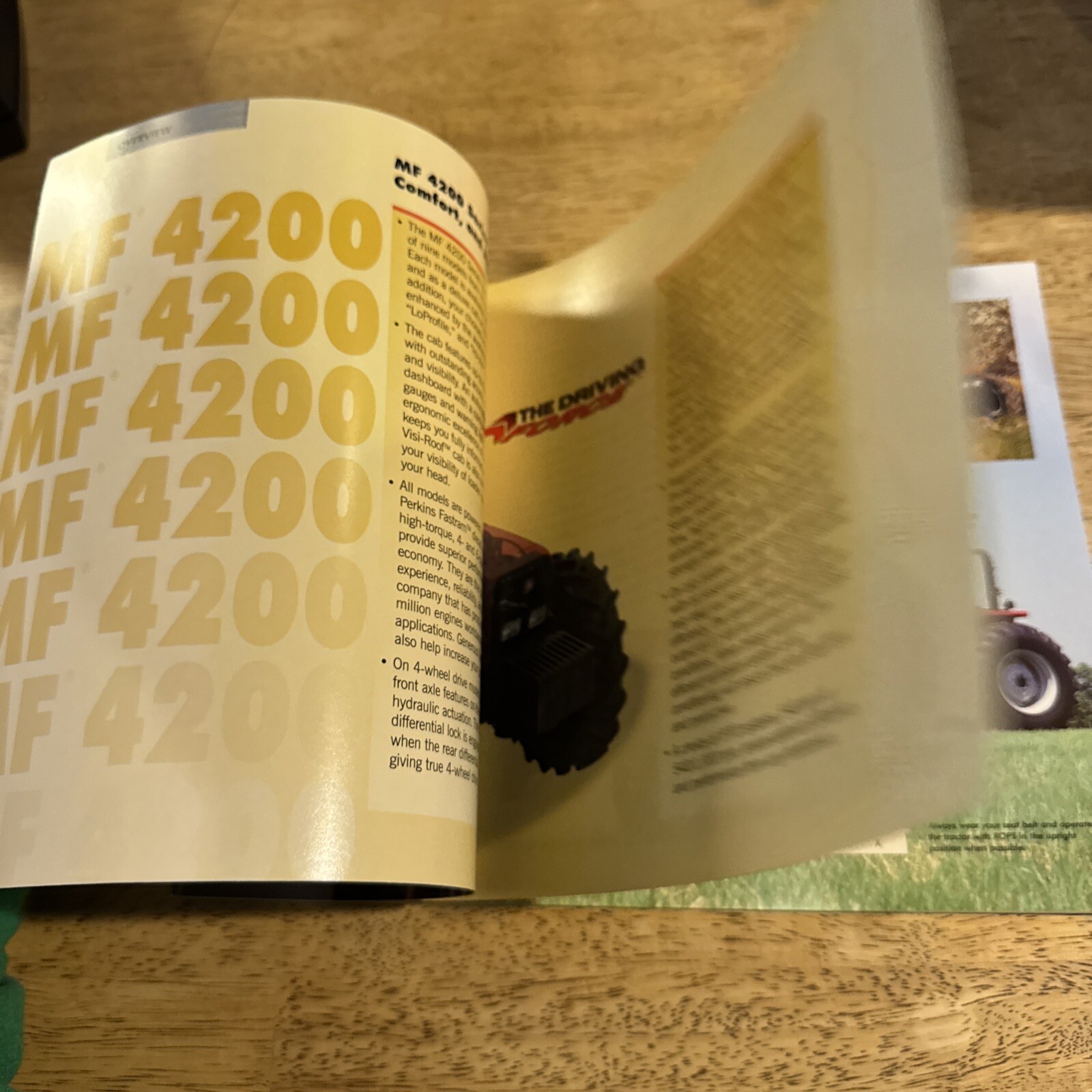 2001 MASSEY FERGUSON 4200 Series 55-99 PTO HP Tractors Sales Brochure