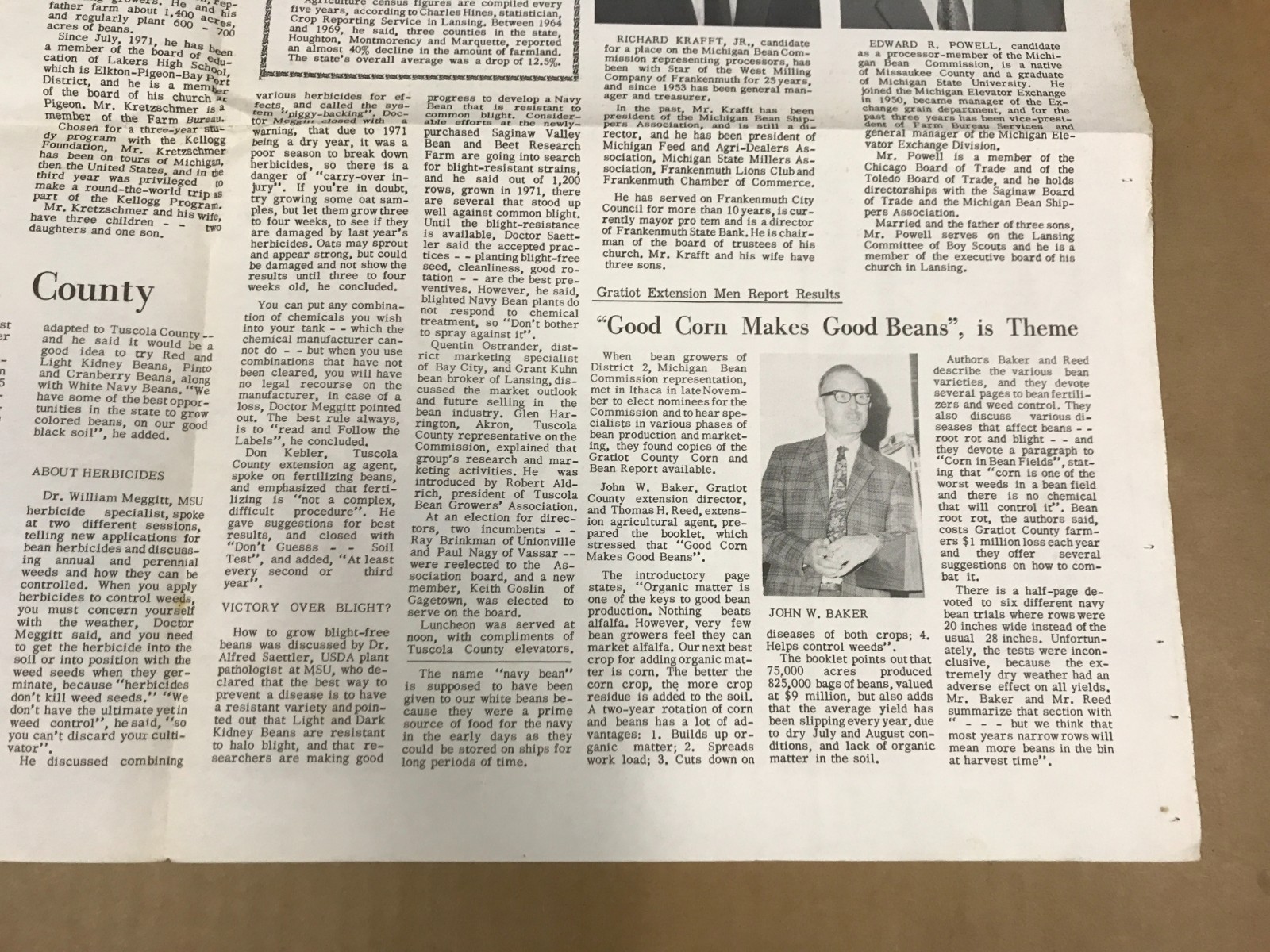Vintage Michigan Bean Commission News – December 1971