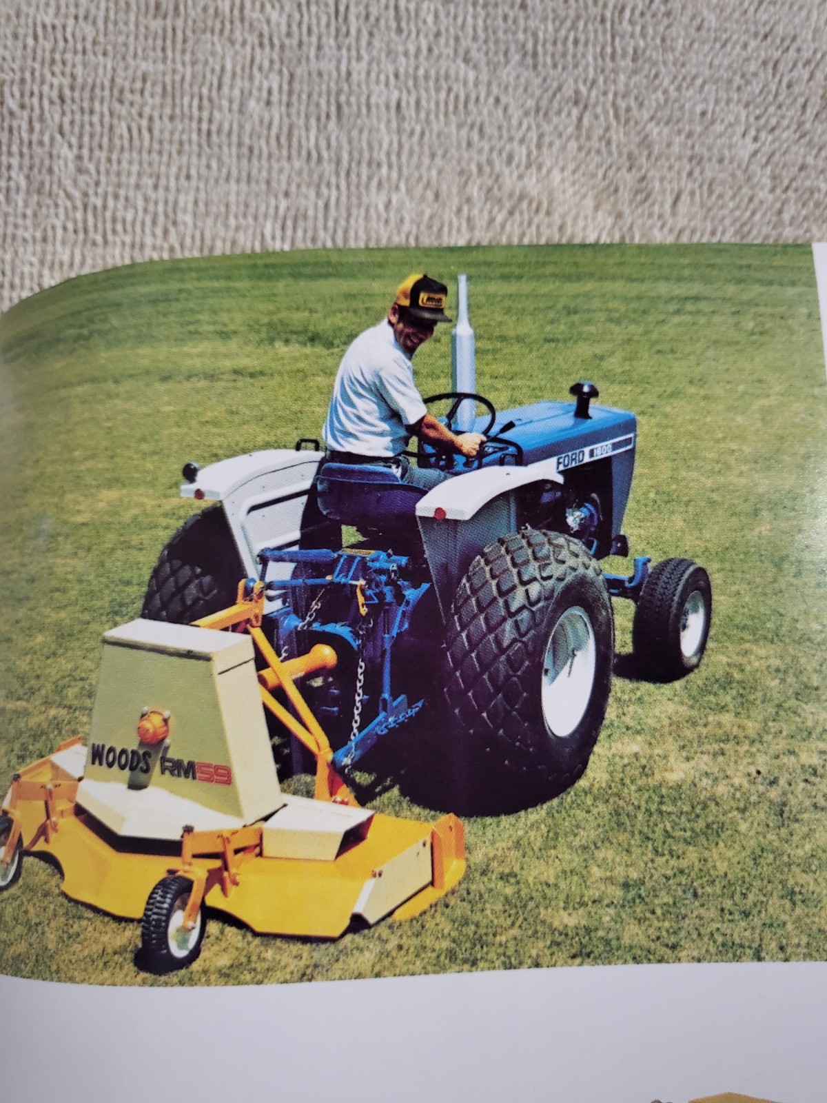 Vintage 1980s WOODS Rotary Mower BROCHURE Belly & Rear mount Lawn Mowers tractor