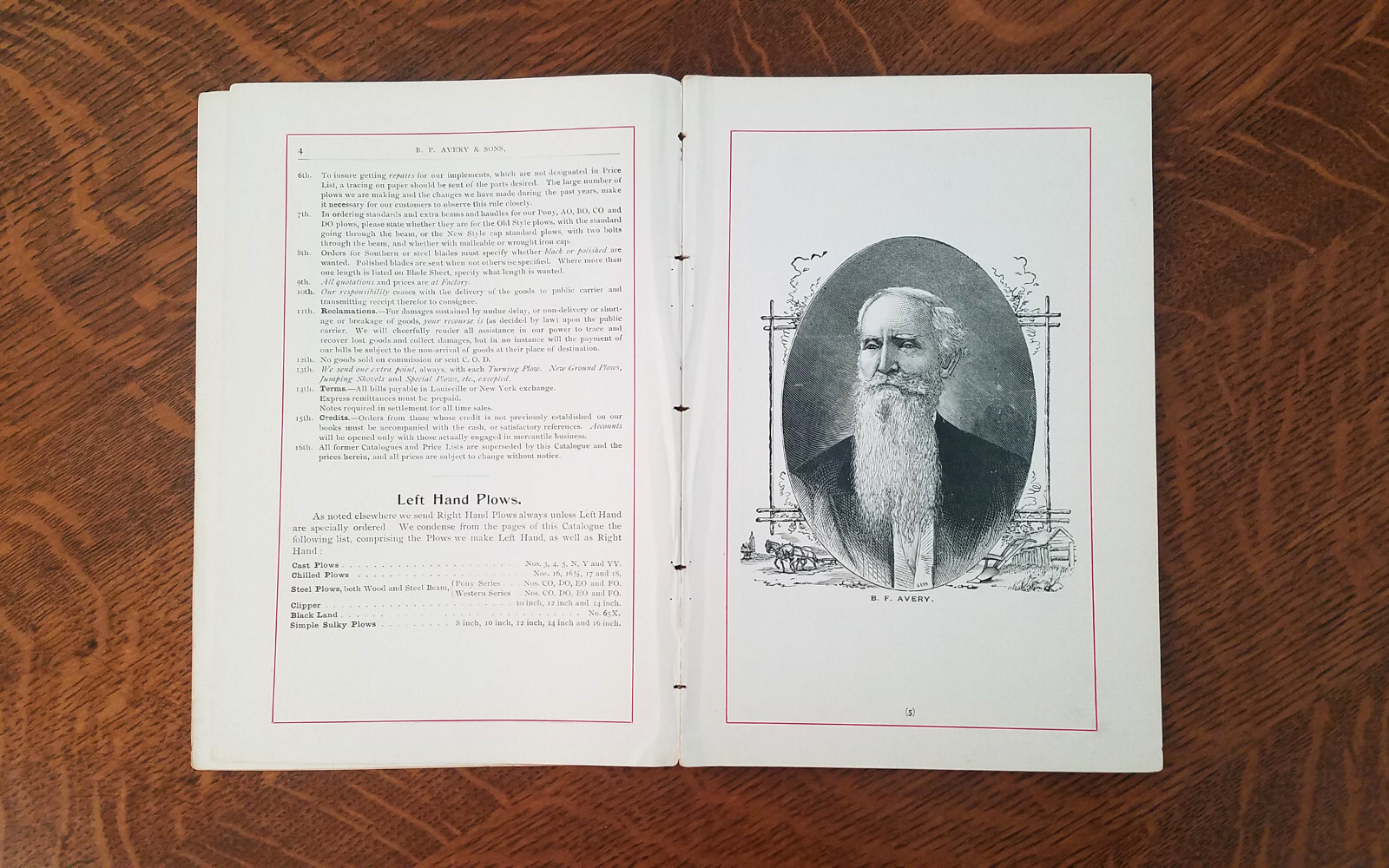 1892 BF Avery Plow Cultivator Farm Garden Catalog Horse Drawn Brochure