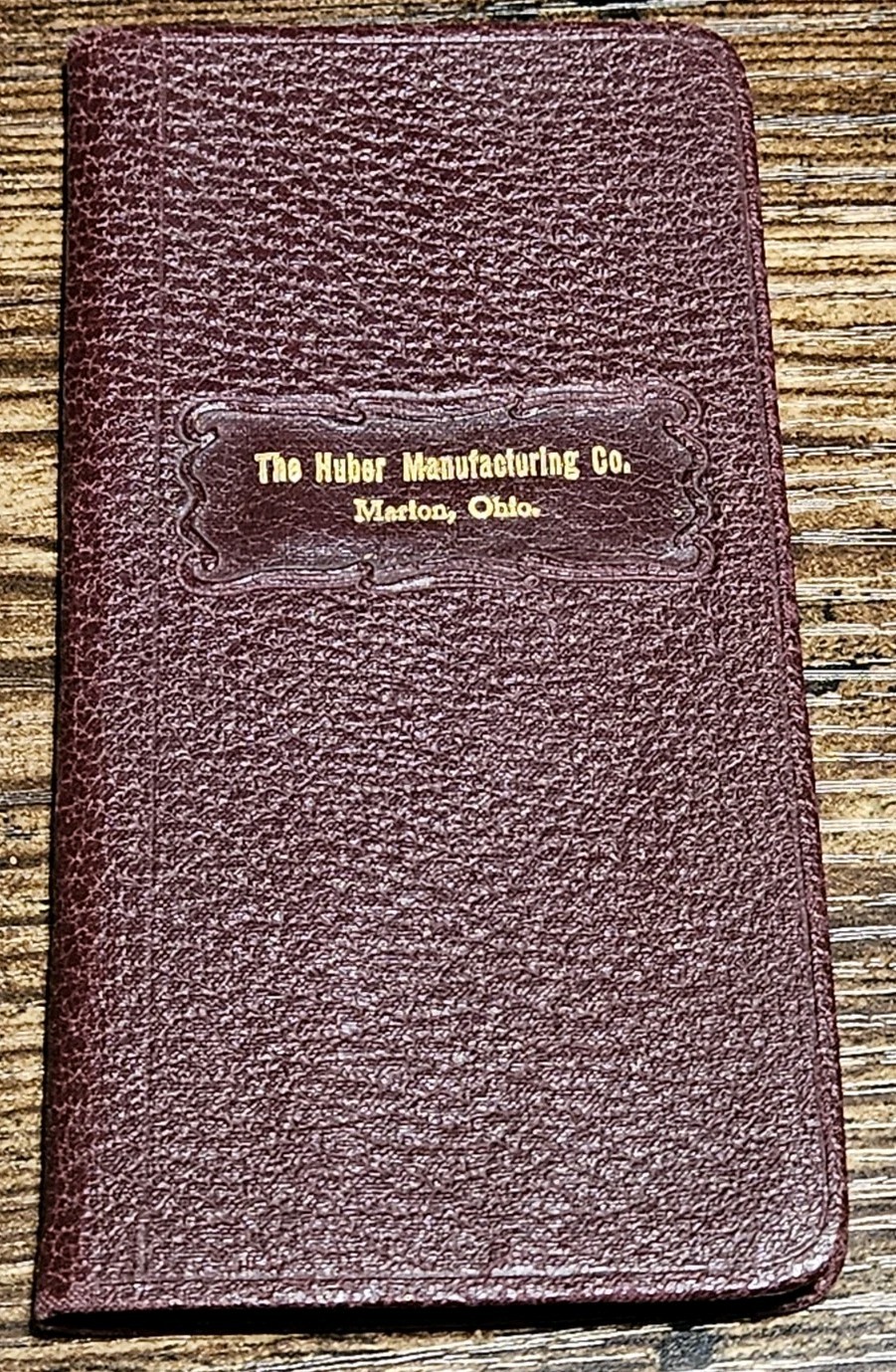 1913 Huber Traction Engine Pocket Memo Ledger Marion Ohio