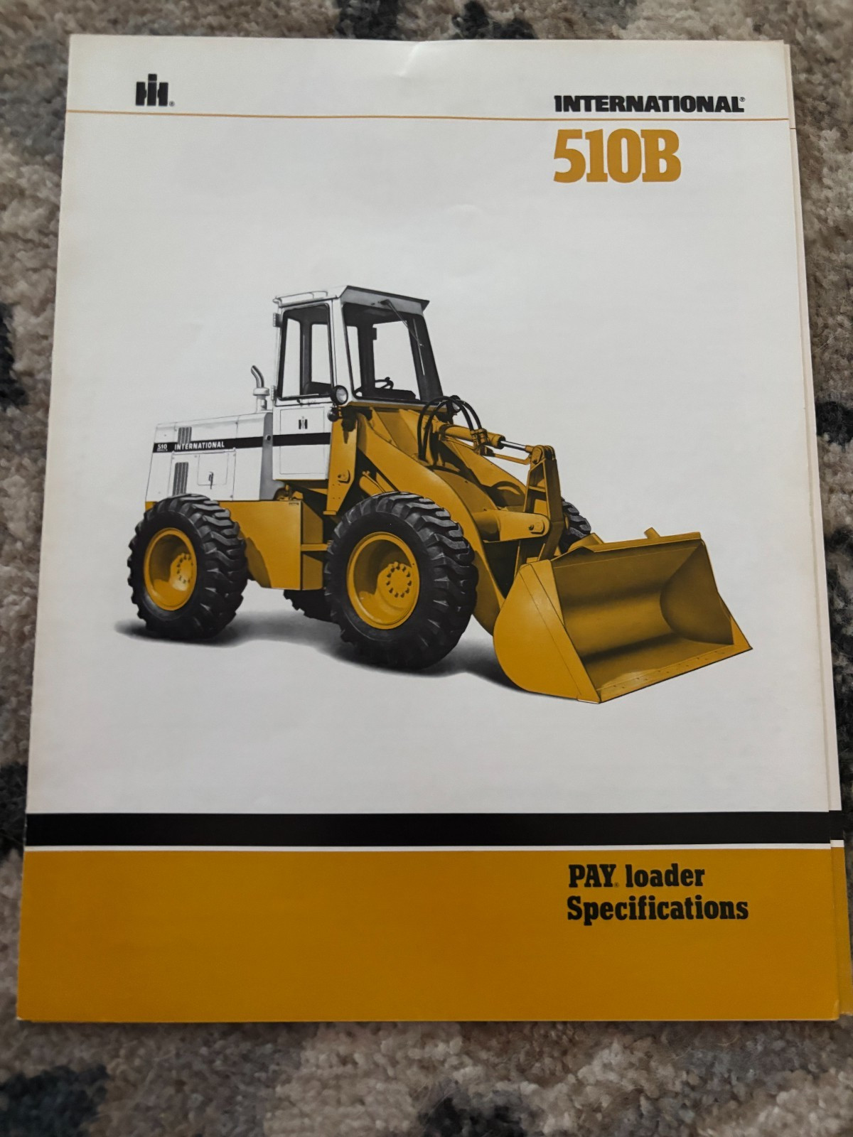 International Harvester Hough 510B PayLoader Wheel Loader Brochure FCCA25