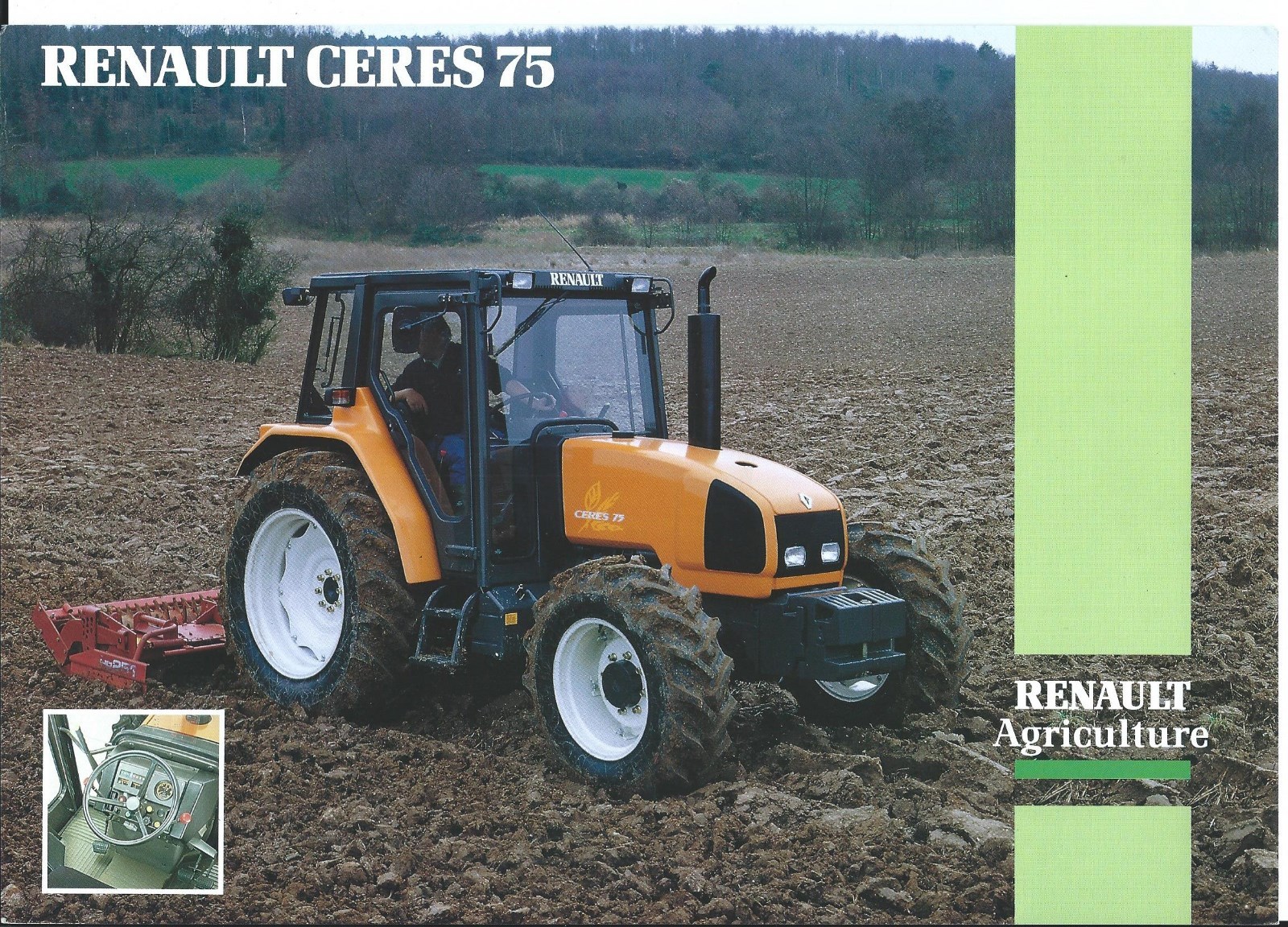 Farm Tractor Brochure – Renault – Ceres 75 – c1995 – FRENCH language (F6471)