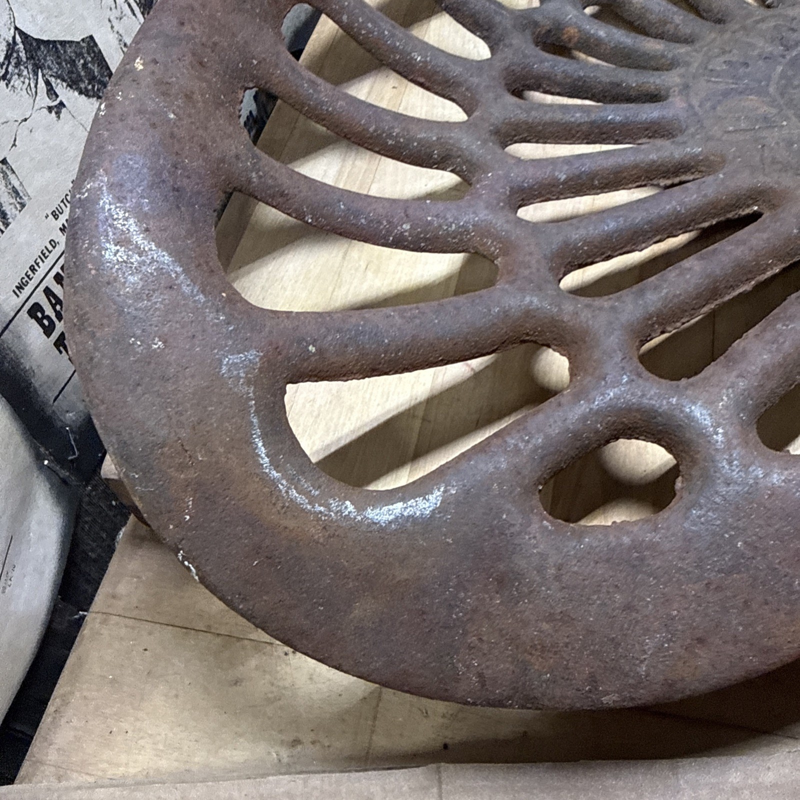 Vintage Deering Cast Iron Tractor Seat Antique Farm Equipment