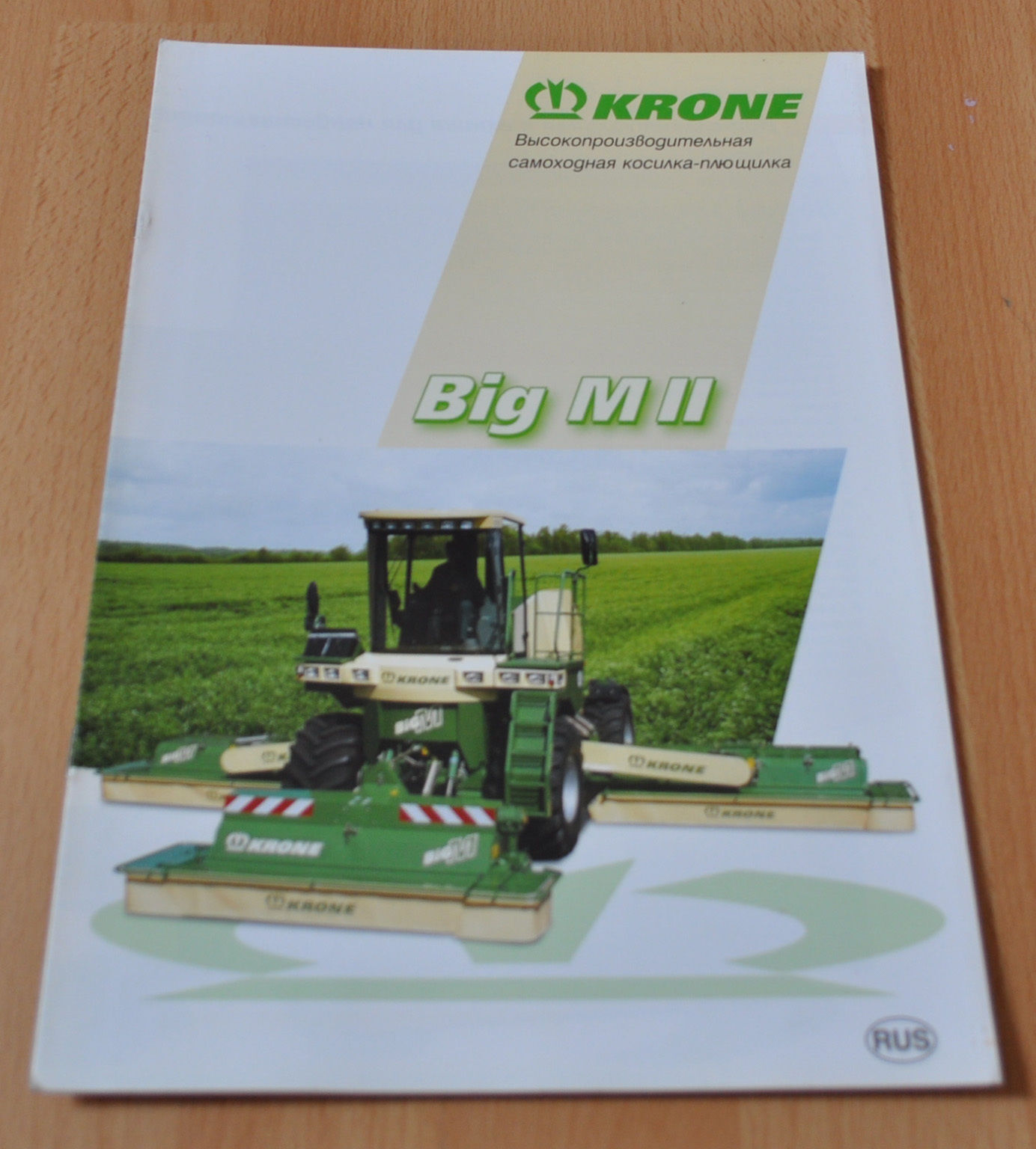 Krone The self-propelled swather Big M II Brochure Prospekt