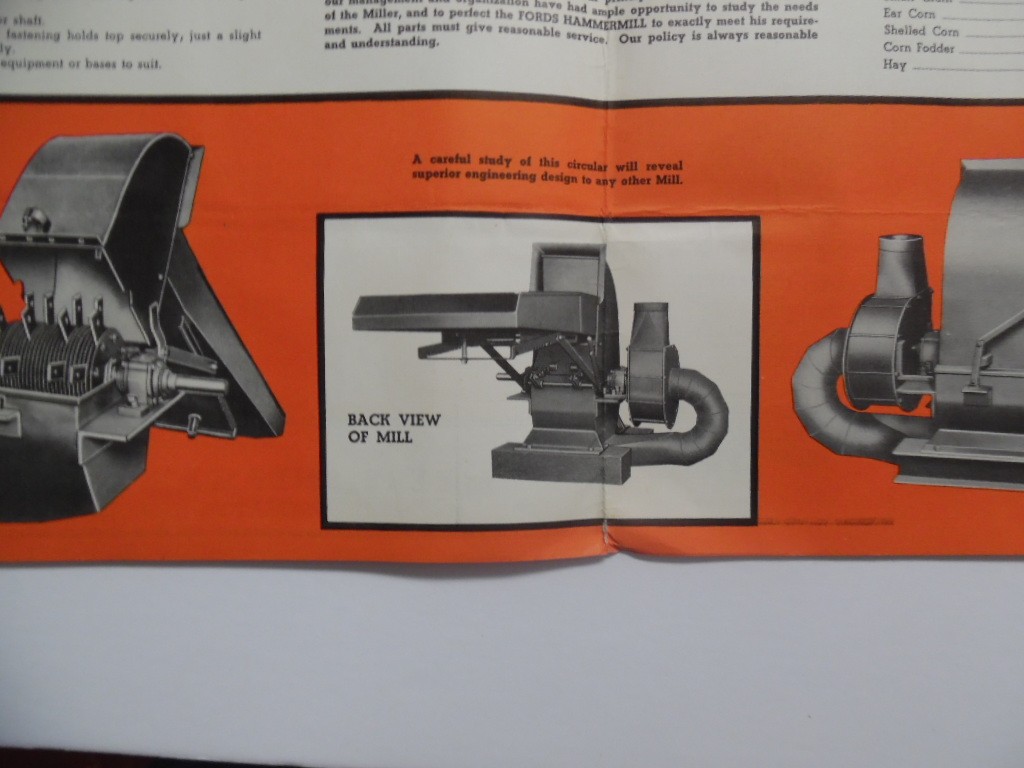 c.1940s Myers-Sherman Co Fords Industrial Hammer Mill Catalog Brochure Vintage
