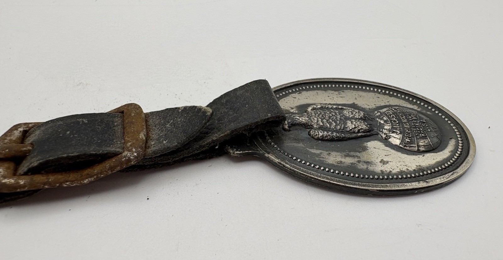 J.I. Case CO. Threshing Machine Watch Fob Vintage Cira 1910-1920