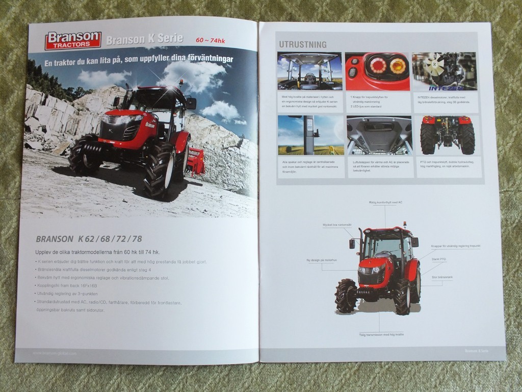 BRANSON K-Series Tractor Farm Equipment Brochure 2014