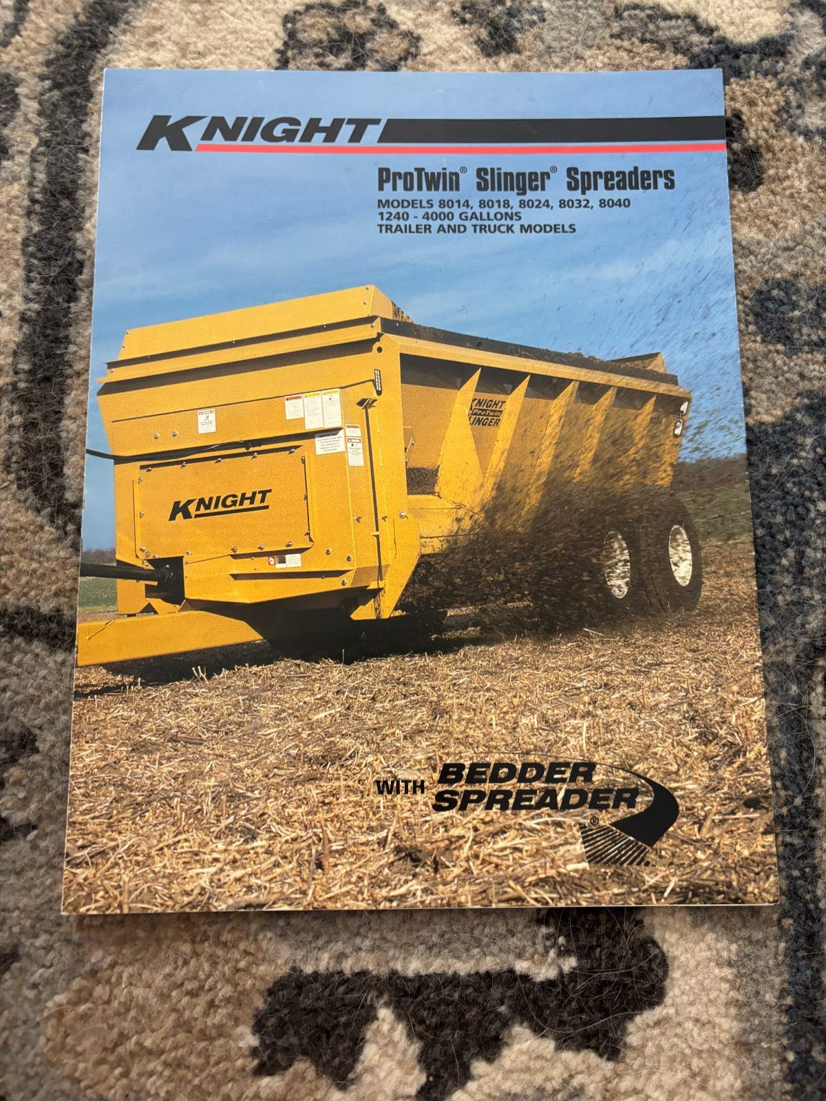 Knight Protwin Slinger Manure Spreaders Brochure FCCA25