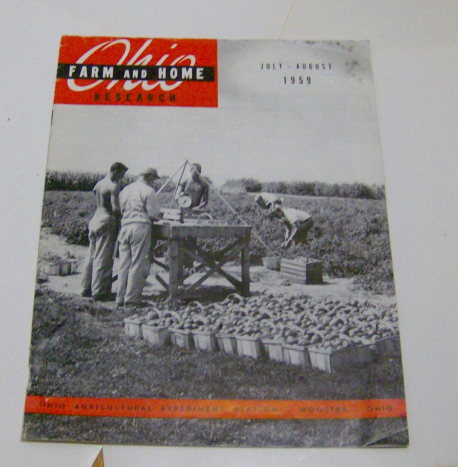 vintage 1959 AGRICULTURAL magazine OHIO FARM & HOME RESEARCH farming newsletter
