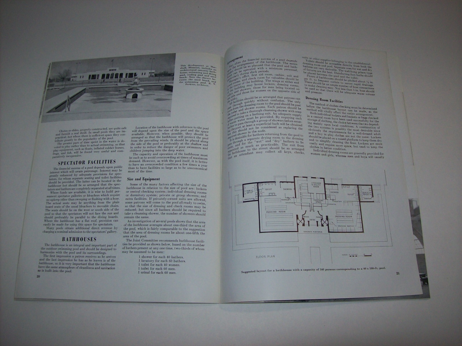 Vintage 1947 CONCRETE SWIMMING POOLS, Portland Cement Association, x