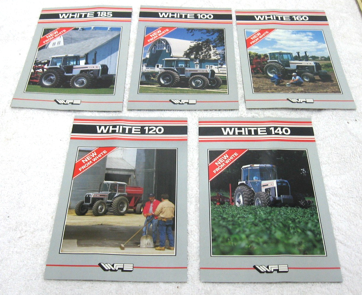 5 VINTAGE WHITE TRACTOR BROCHURES 100 120 140 160 185 FIELD BOSS