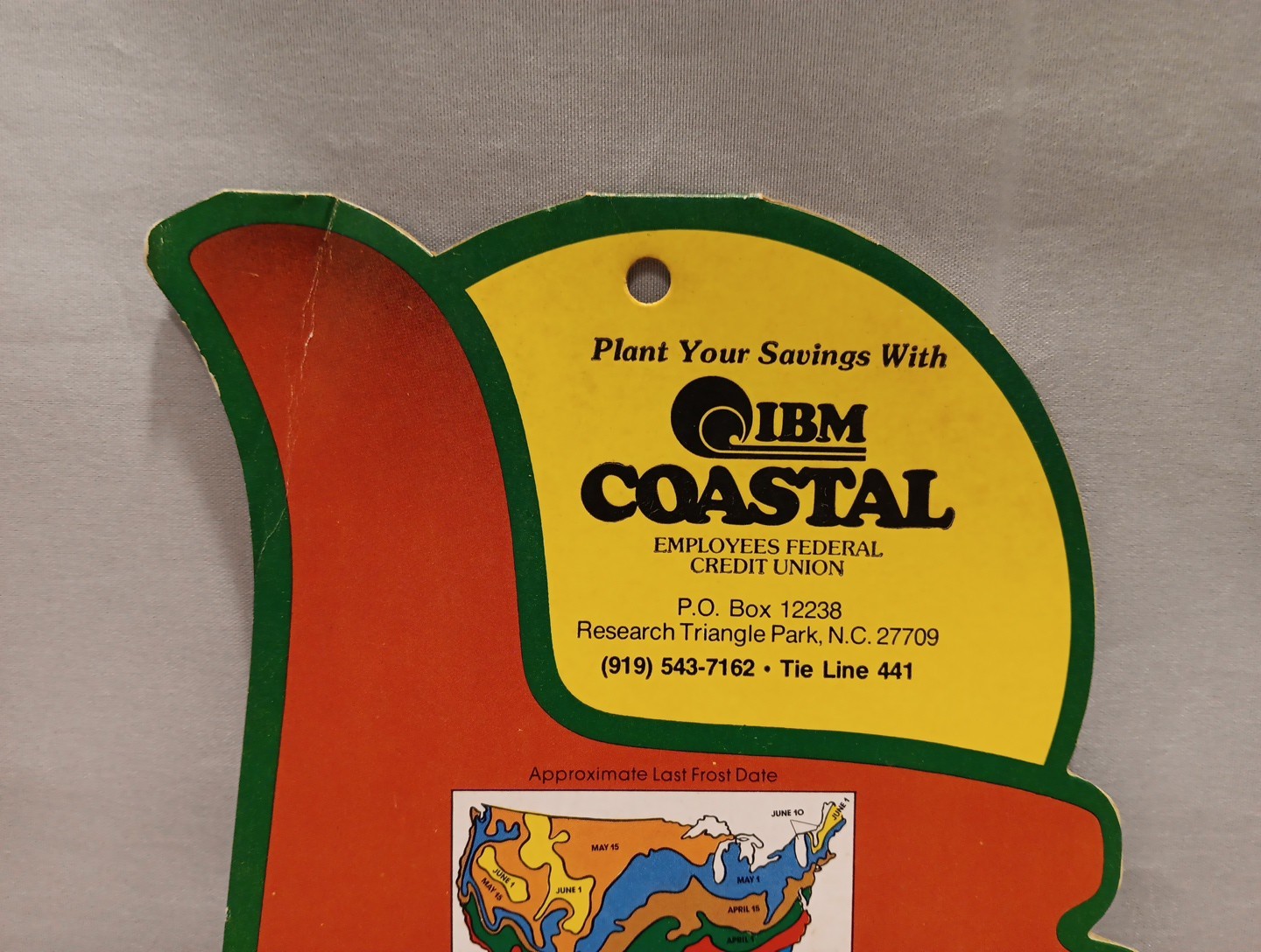 Vintage 1975 Dr Goddards Vegetable Wheel IBM Coastal Employee Credit Union