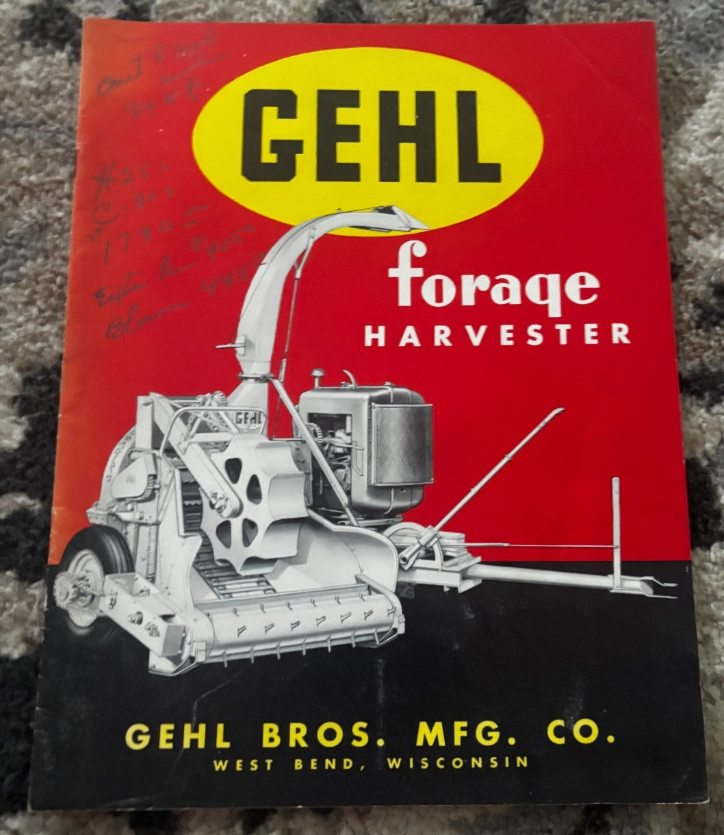 Gehl Bros Forage Harvester For 1949 Brochure DCPA26