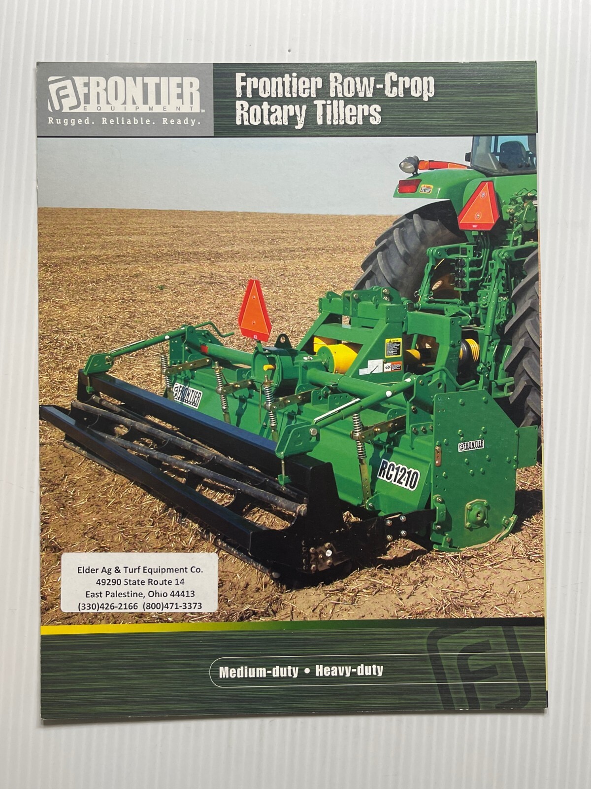 Frontier Equipment – Row Crop Rotary Tillers Sales Brochure *Original 2006*