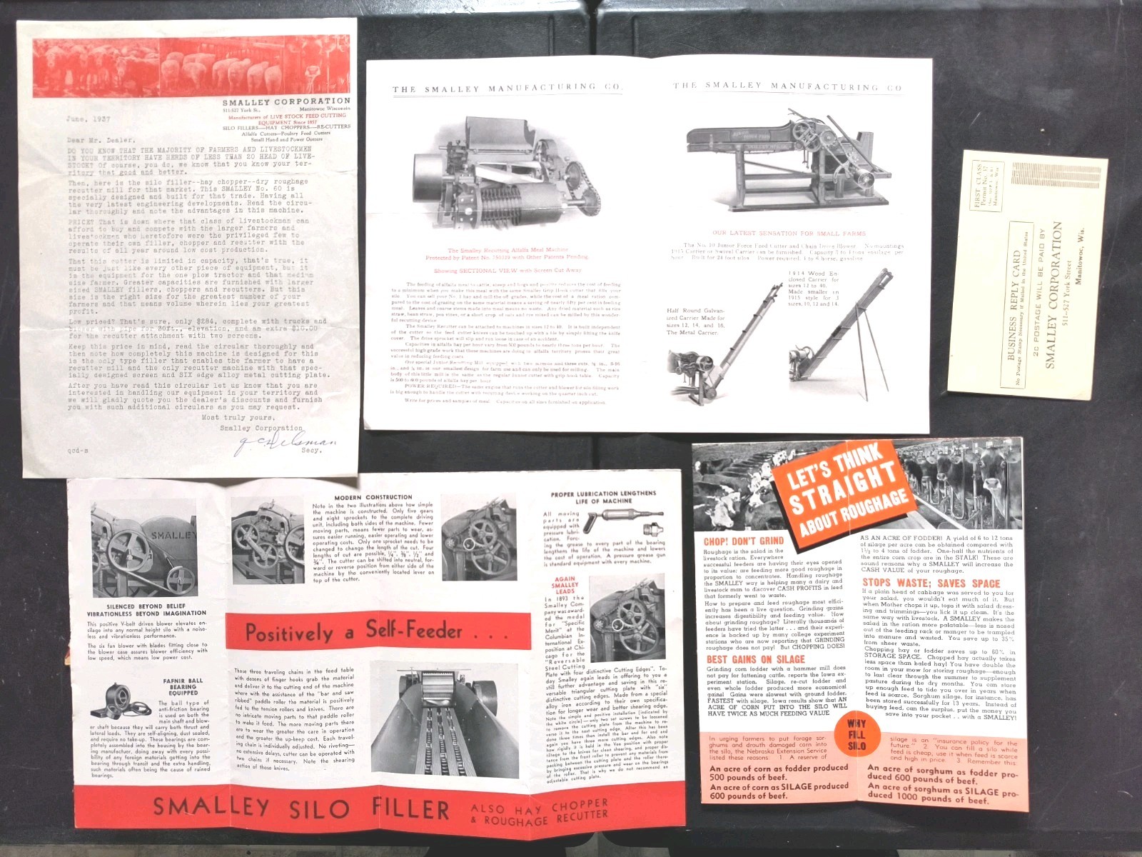 1930s Smalley Farm Tractor Equipment Sales Brochure Advertising Flyer Poster