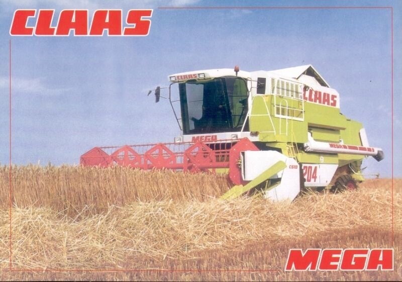 Rare CLAAS Argentina – MEGA COMBINE – Spanish Advertising Sales Brochure / Flyer