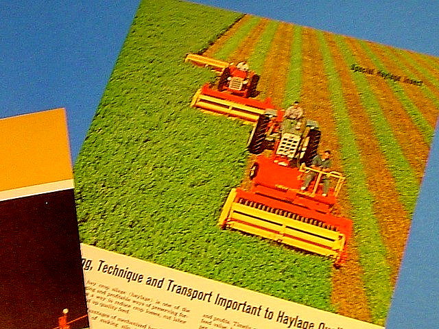VTG 1968 SPERRY RAND NEW HOLLAND HAYLINER BALER 285 BROCHURE PLUS HAYLAGE INSERT