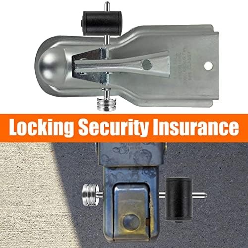 Trailer Tongue Coupler Lock Adjustable Trailer Coupler Pin Lock, Dia 1/4 Inch, 3