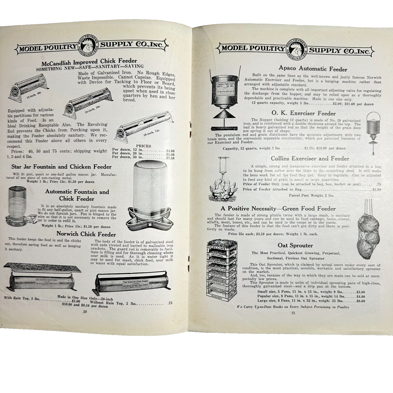 Model Poultry Supply Company Incubators Brooders Poultry Appliances Catalogue