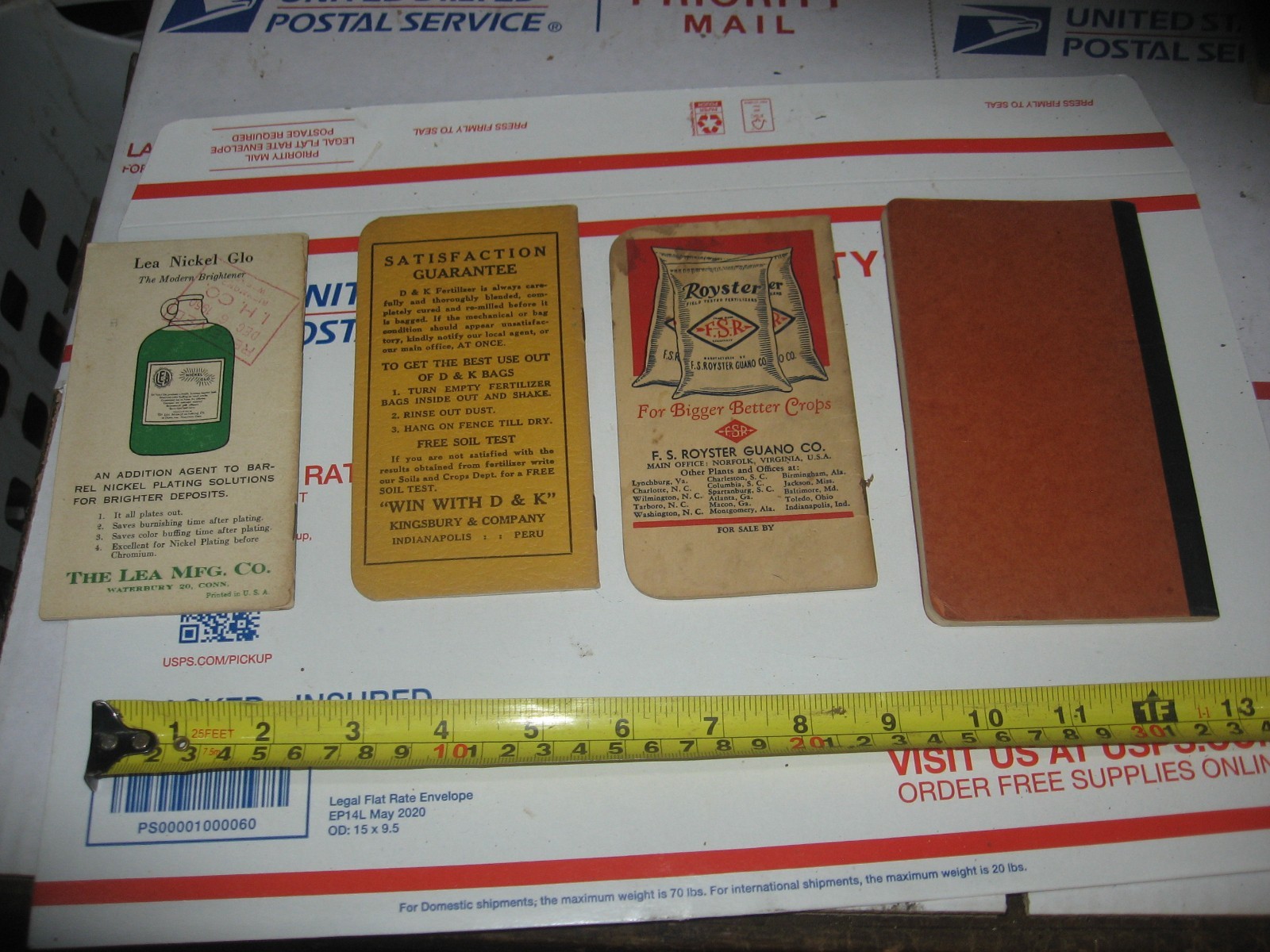 OLD FARM MEMO BOOKS FROM 1940&rsquo;S AND 1950&rsquo;S