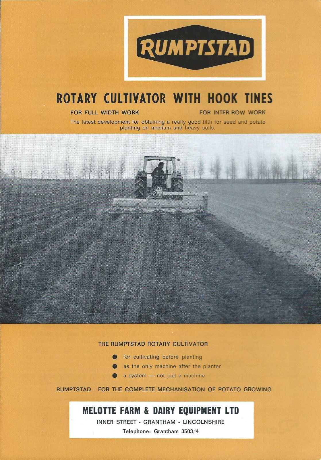 Farm Implement Brochure – Rumptstad – Rotary Cultivator – c1970&rsquo;s (F5668)