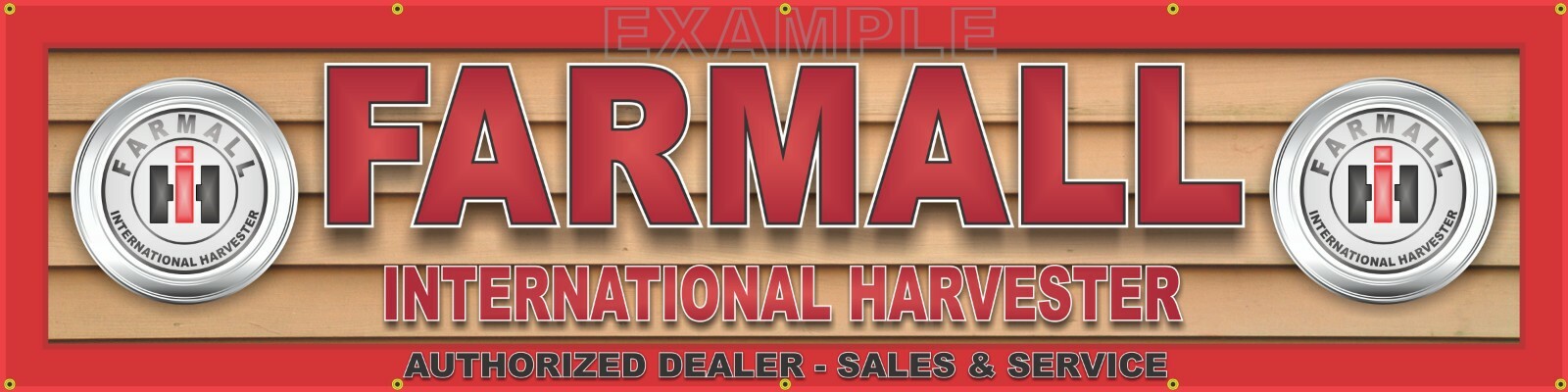 FARMALL TRACTOR INTERNATIONAL HARVESTER DEALER LETTER BANNER MURAL LARGE SIZES