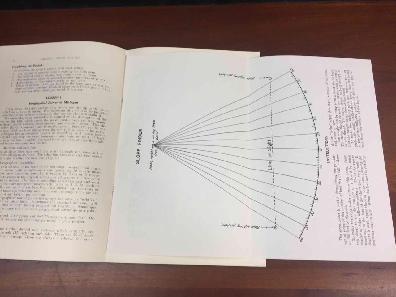 Vintage 1939 MSU Michigan State College Extension Soil Conservation Program Bklt