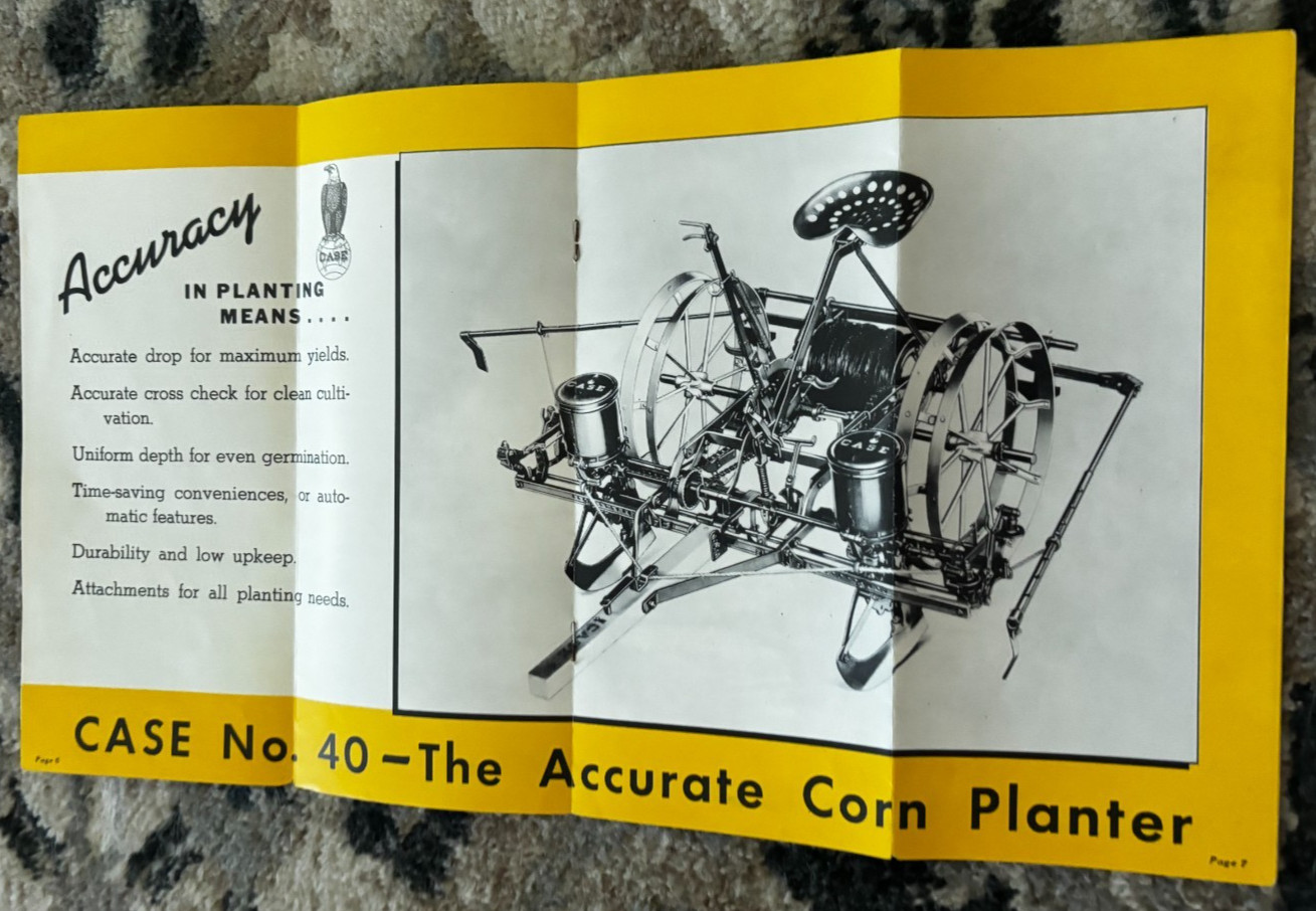 Case Tractor No. 40 Corn Planter For 1939 Brochure DCPA26
