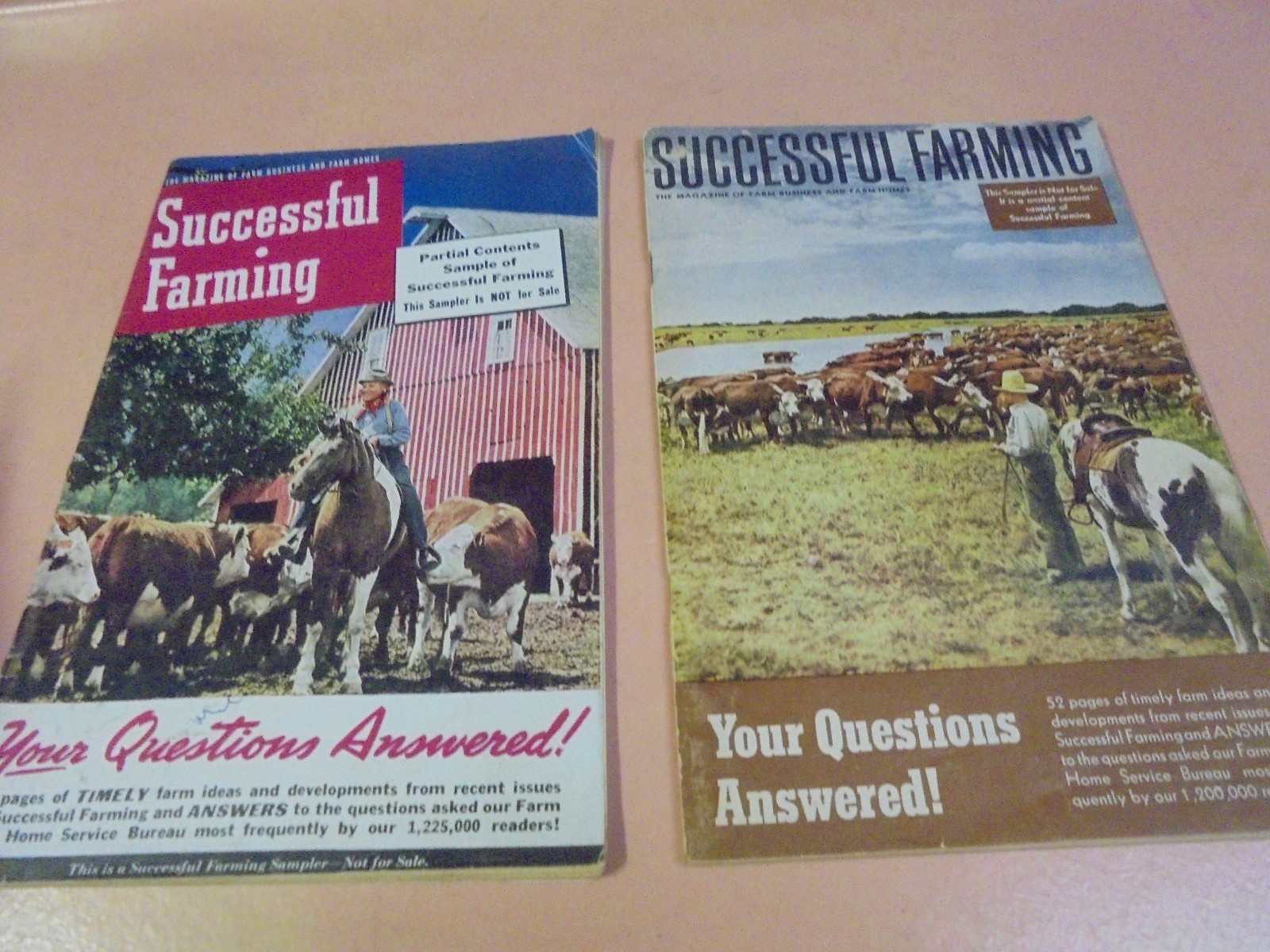 Vintage Lot of 2 Successful Farming Sampler magazines 1941 and 1946