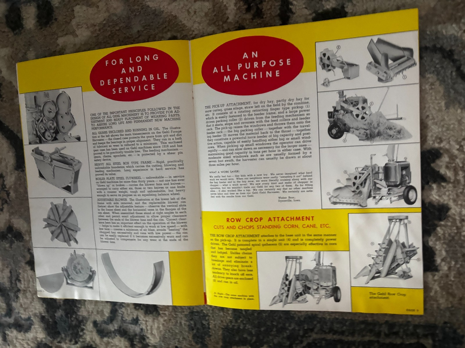 Gehl Bros Forage Harvester For 1949 Brochure DCPA26