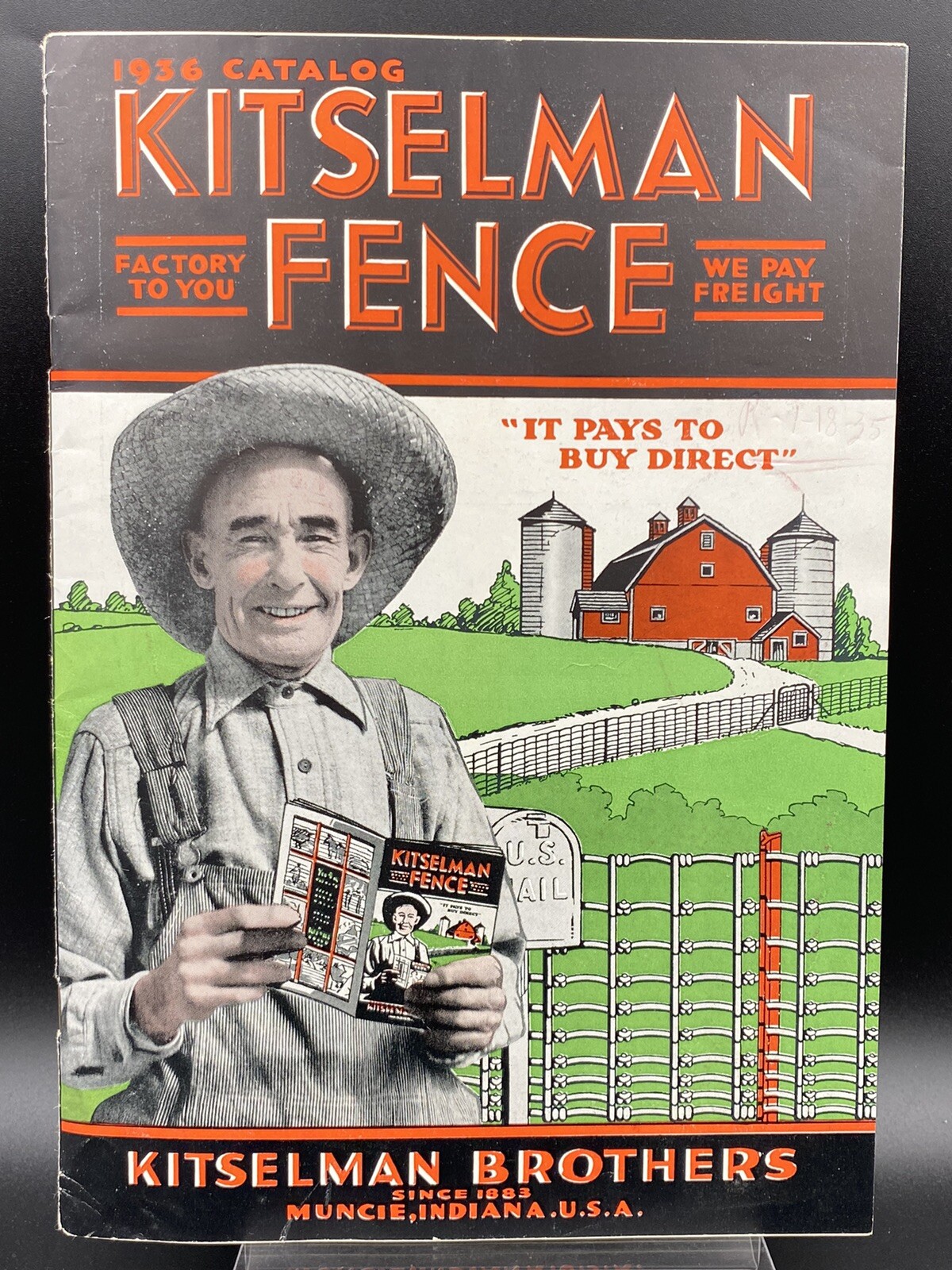 VINTAGE 1936 KITSELMAN FENCE CATALOG KITSELMAN BROTHERS MUNCIE, INDIANA