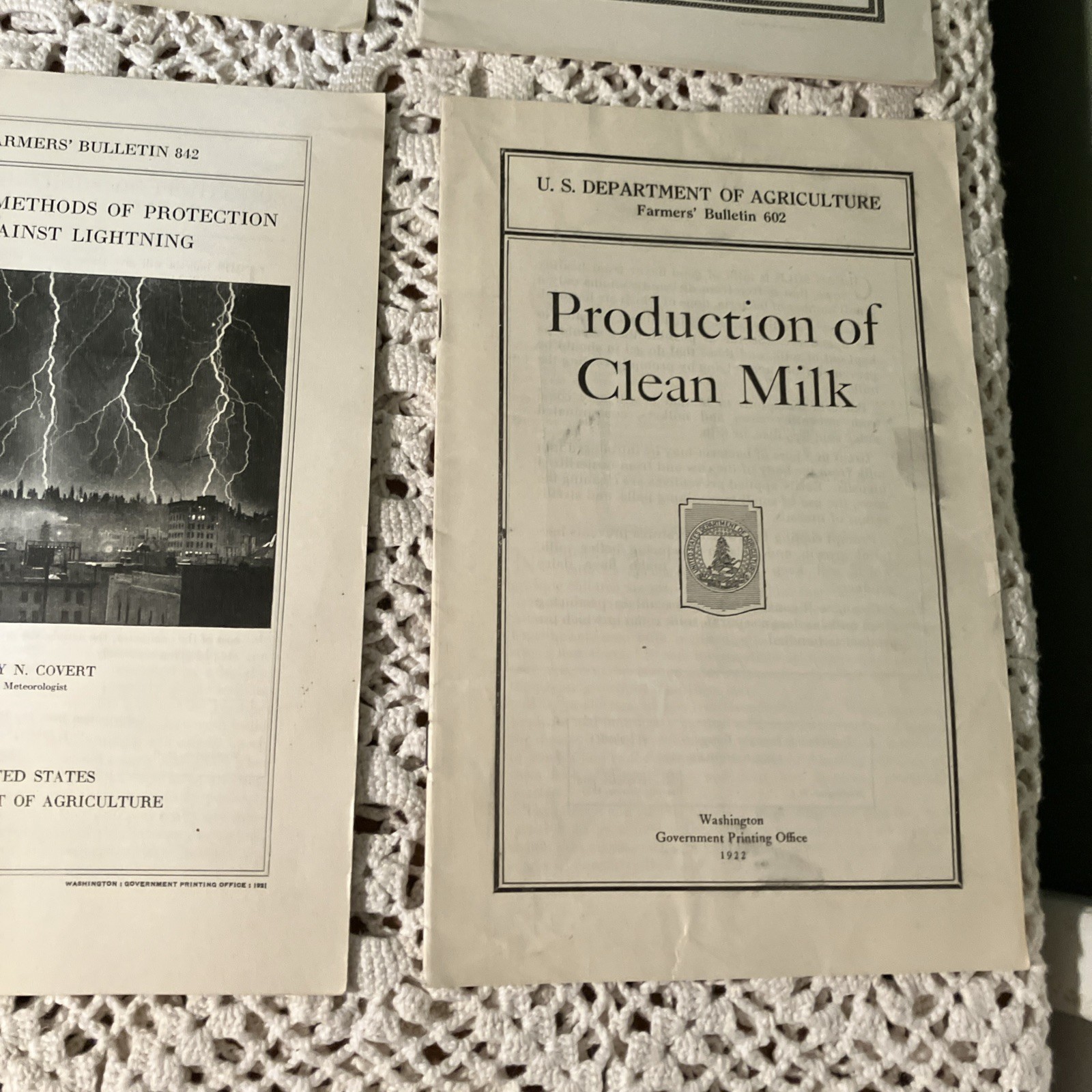 Department of Agriculture Antique 1919 & 20&rsquo;s Bulletin&rsquo;s Pamphlet&rsquo;s Lot 6-D