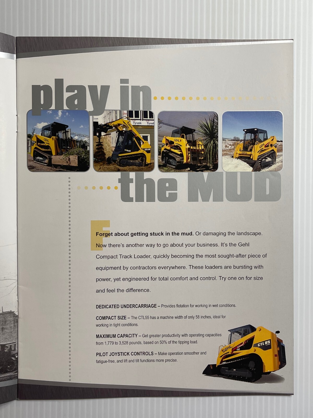 GEHL Full Line Compact Track Loaders Sales Brochure *2009* (Showroom Sales Book)