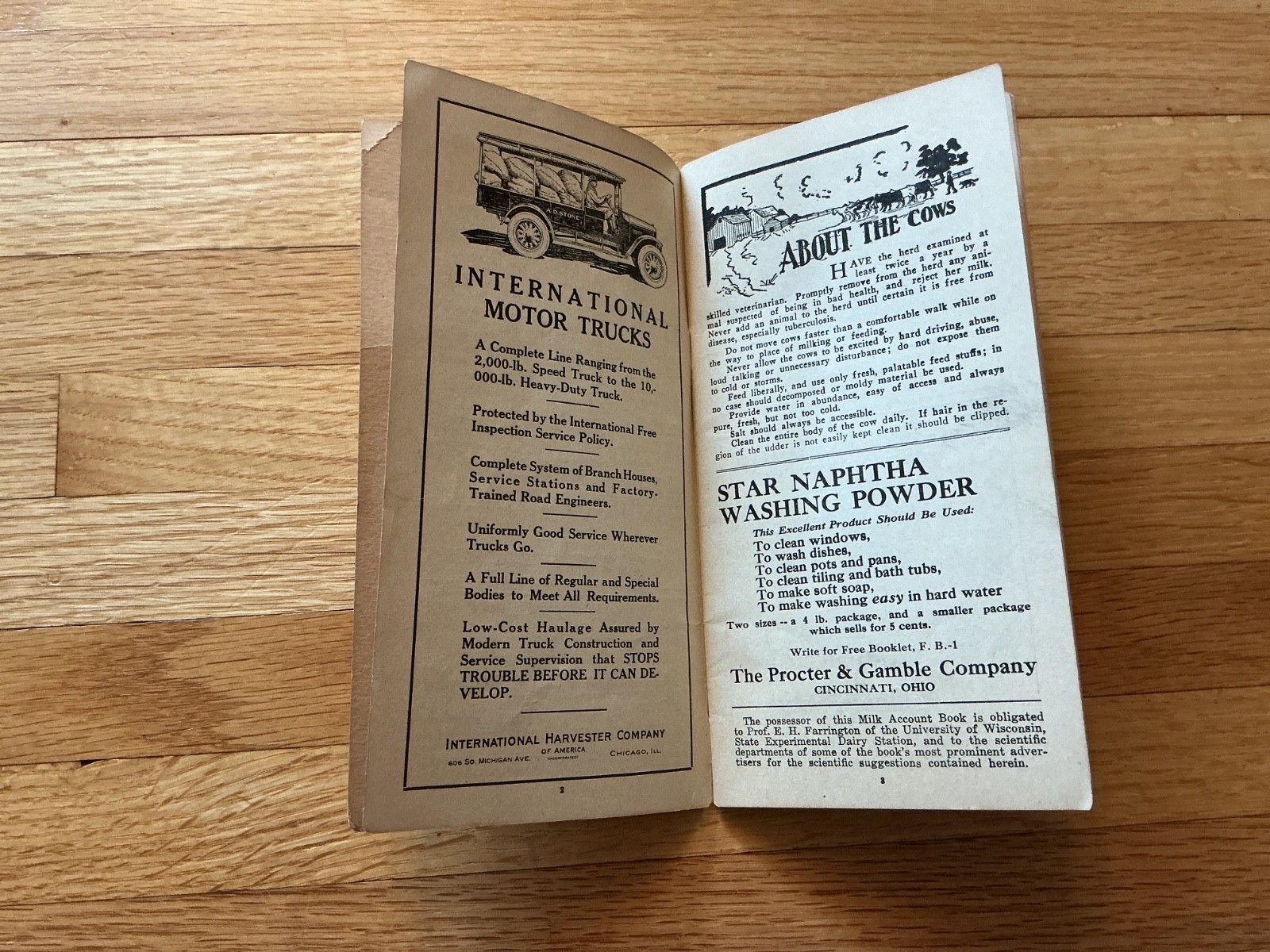 Vtg, 1956 Farm Acct. Record Book – Citizens State Bank, Green Isle, Minnesota