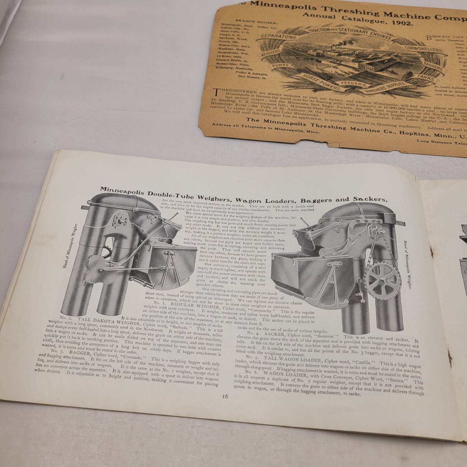 Minneapolis Threshing Machine Co. 1902 Catalog Brochure Minnesota Genuine