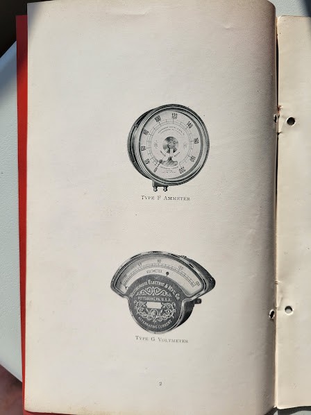 July 1906 Westinghouse Voltmeters Ammeters Booklet Vintage Original