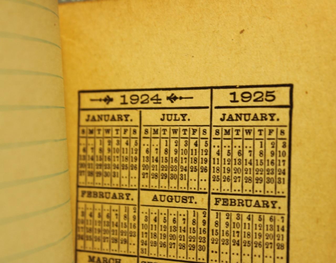 1924/25 American Fence Memorandum Book Unused Onis Case Macy Indiana tra29