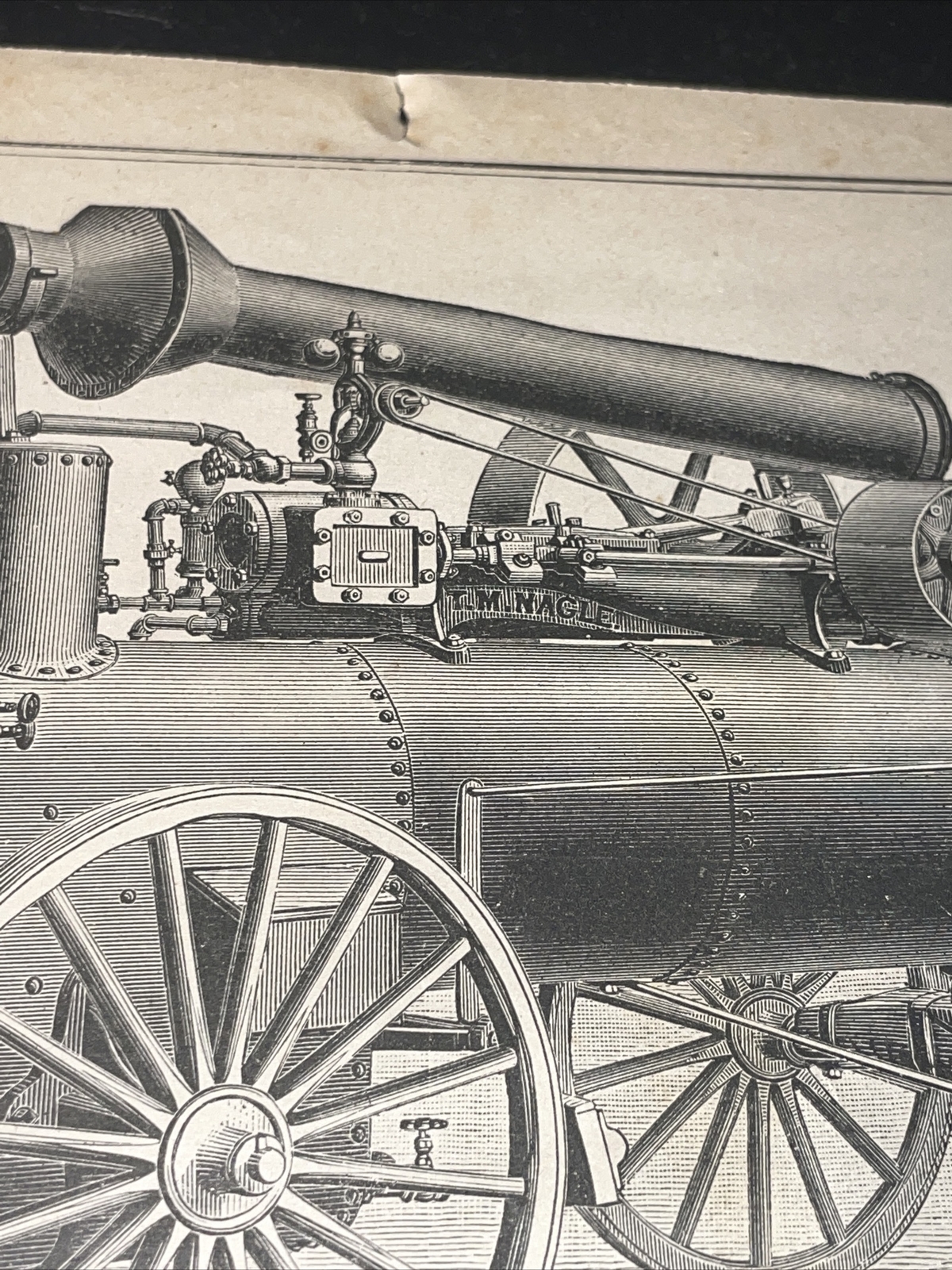 1891 Baldwin – Nagle Portable Engine On Wheels – Farm Advertising – New Orleans