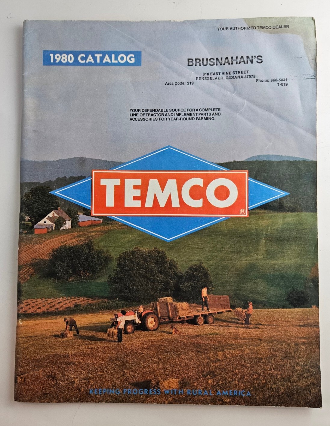 1980 Temco Tractor Parts Catalog Brusnahans