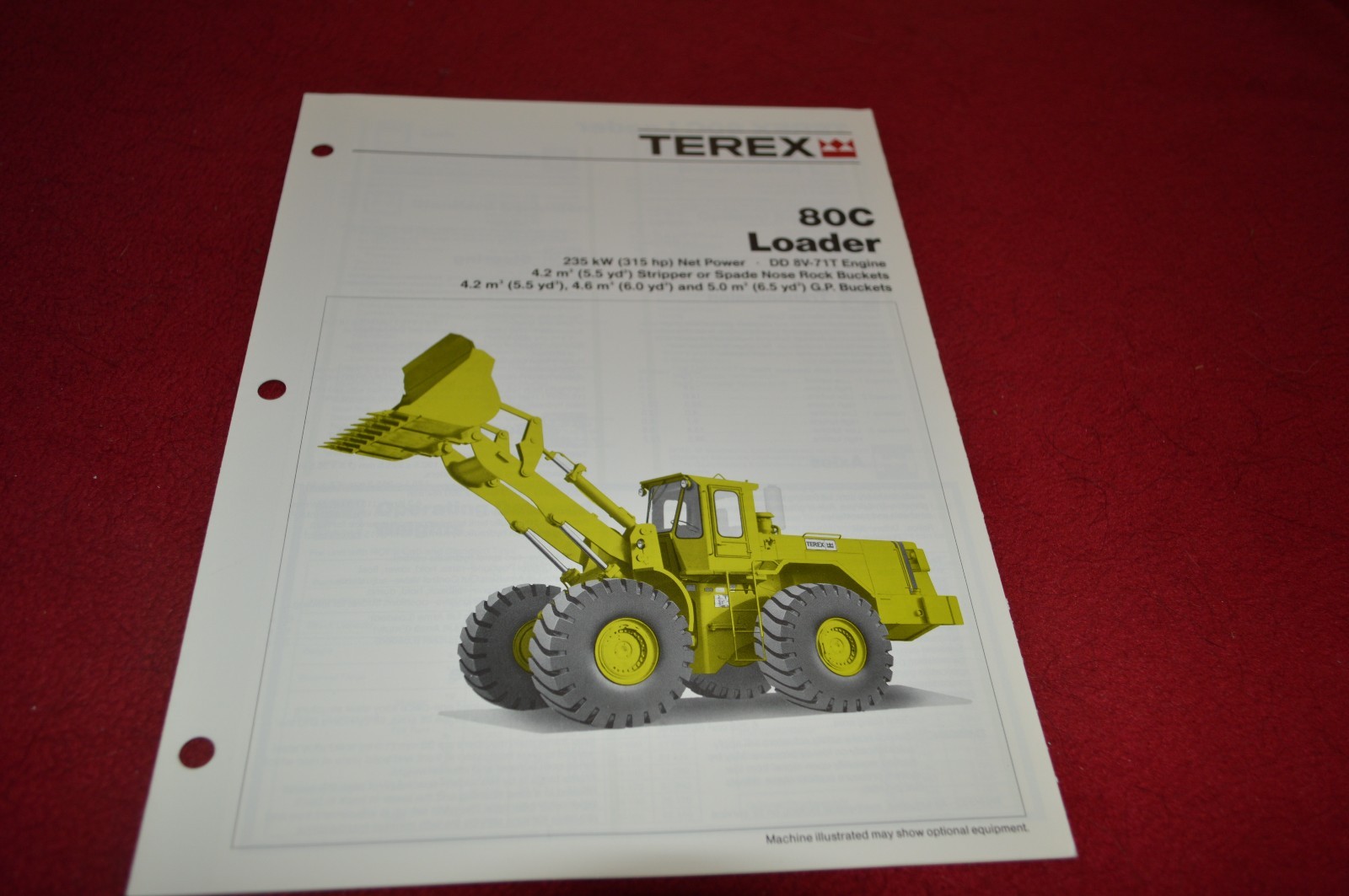 Terex 80C Loader Dealer&rsquo;s Brochure DCPA4