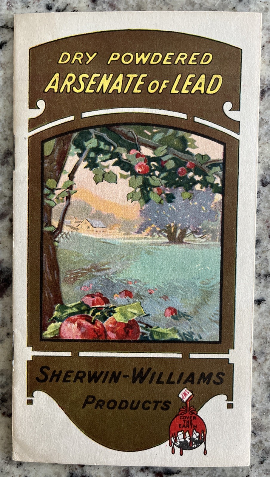 Vintage 1920 Sherwin Williams Arsenate Of Lead Pesticide Apple Orchard Brochure