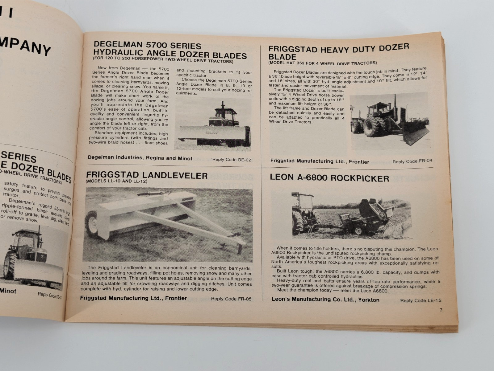 Saskatchewan Implement Buyer&rsquo;s Guide 1982 Industry and Commerce Catalog