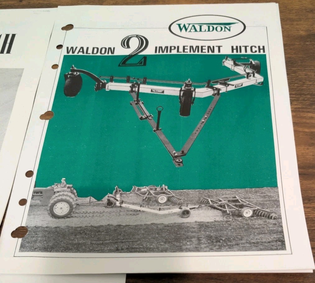 5 Waldon Agriculture Implement Advertising Brochures Dozer Blades And Hitches