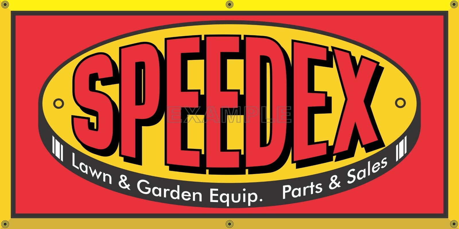 SPEEDEX LAWN GARDEN TRACTOR EQUIPMENT DEALER SALES OLD SCHOOL SIGN REMAKE BANNER